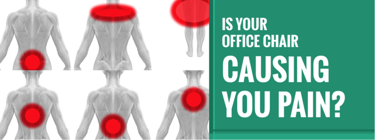 Is your office causing you pain - image showing pain spots on body