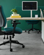 Office lifestyle image featuring the Torasen Orthopaedica ergonomic chair