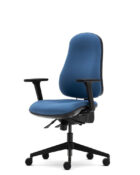 Orthopaedica 90 chair angled to show height-adjustable backrest and base together.