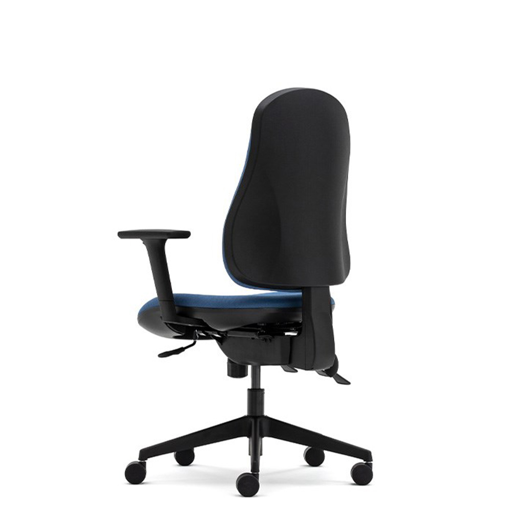 Orthopaedica 90 task chair showcasing ergonomic sculpted seat cushion with optional adjustable arms.