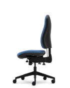 Close-up of optional inflatable lumbar support on Orthopaedica 90 chair.