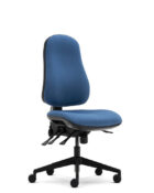 Torasen Orthopaedica 90 chair with independent seat and back locking mechanism, pump up lumbar - side angle.