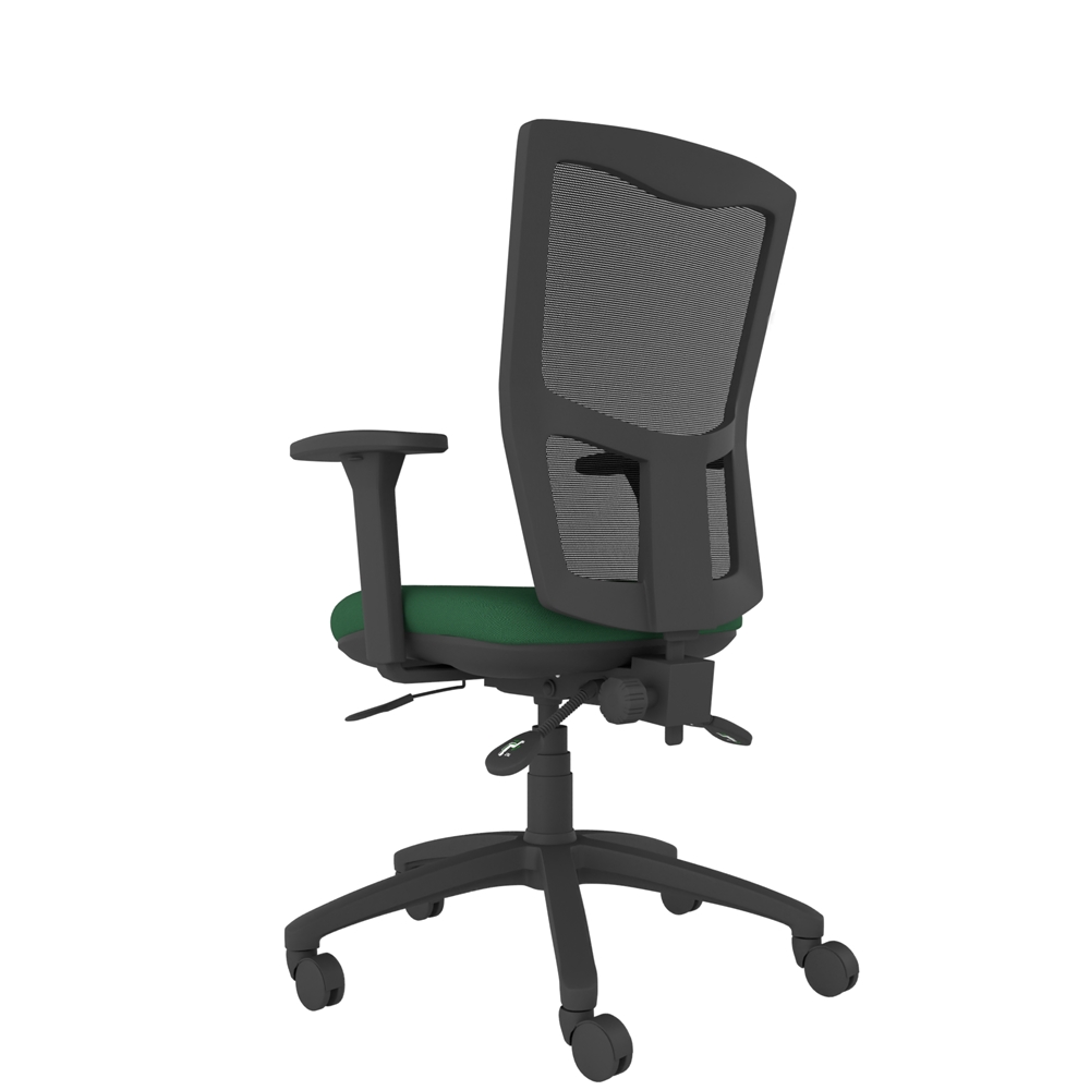 Athlete ergonomic chair designed for all body types with adjustable seat and modern mesh backrest