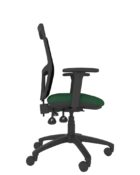 Athlete mesh task chair with curved posture back and height-adjustable ergonomic design