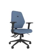 Heavy duty Me office chair with an ergonomic medium back and adjustable backrest, seat slide, tri-curved posture support for all-day user comfort.