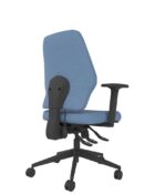 Heavy duty ergonomic office chair with a medium back, seat slide, tri-curved posture support and heavy-duty design for all-day comfort.