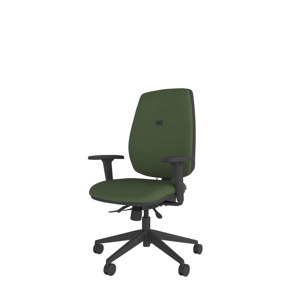Coco ergonomic chair with independent seat and back angle adjustment for personalised posture support