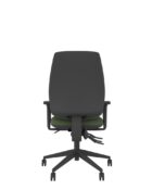 Back view - High back office chair with 50mm seat slide for improved leg support and HD ergonomic mechanisms