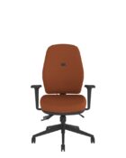 ESC21 - ergonomic office chair with upholstered high tri-curved backrest for enhanced upper-back and shoulder support