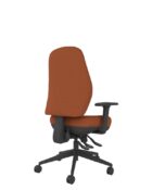 Ergonomic office chair with adjustable body-weight tension control for smooth ergonomic reclining