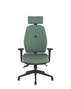 Ergonomic office chair with headrest and upholstered high tri-curved backrest - ESC21