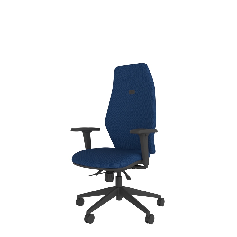 Extra high back ergonomic office chair with adjustable lumbar support