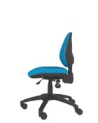 Side view of the Athlete - Medium back ergonomic chair with no arms.