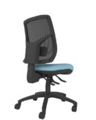 Athlete ergonomic chair with black moulded base for stability and professional mesh back, moulded seat and height adjustability.