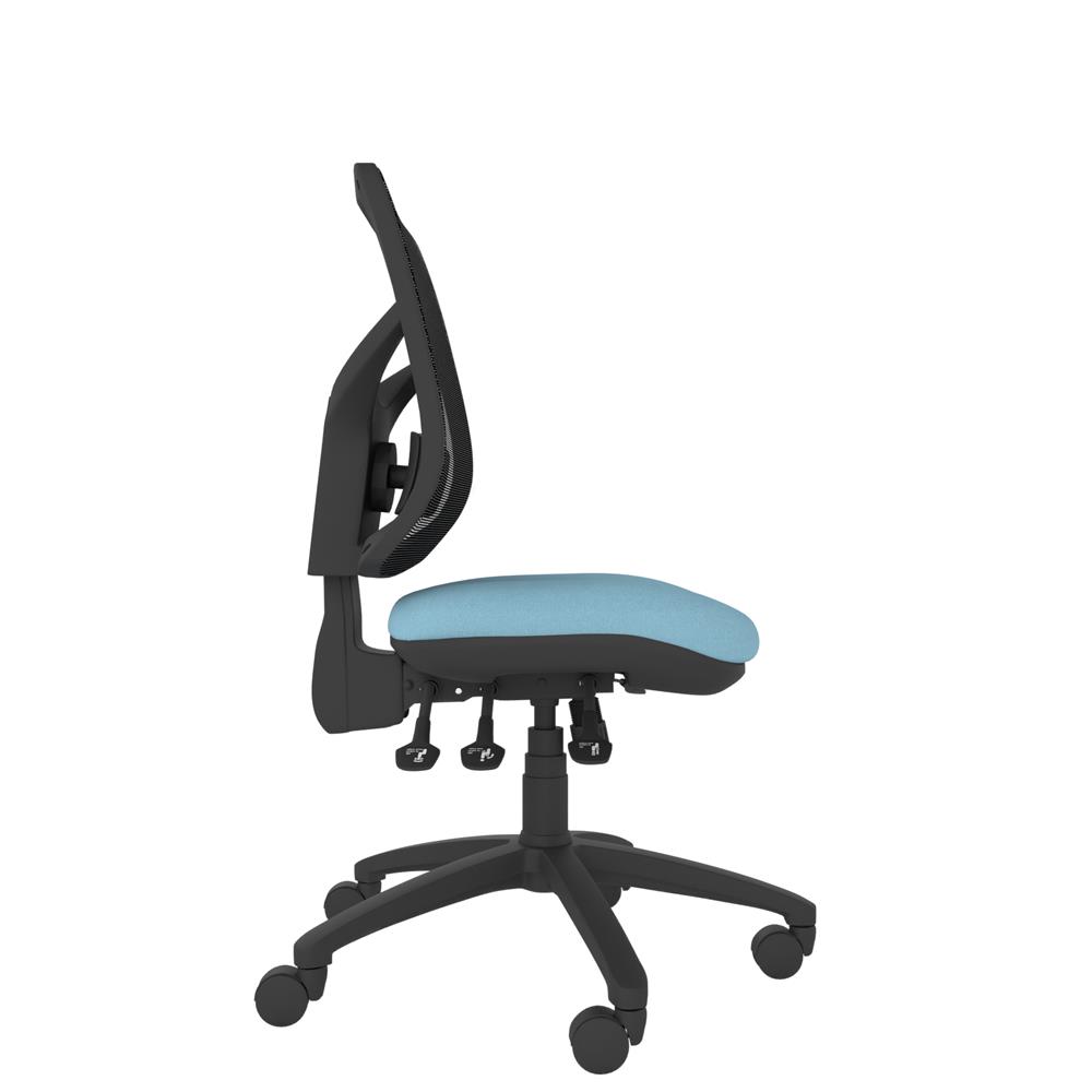Side View - Athlete Office chair with moulded foam cushioning for long-lasting daily support and ergonomic mechanisms for complete posture support.