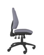 Durable ergonomic chair featuring a high back design that supports posture and reduces fatigue in professional work environments.