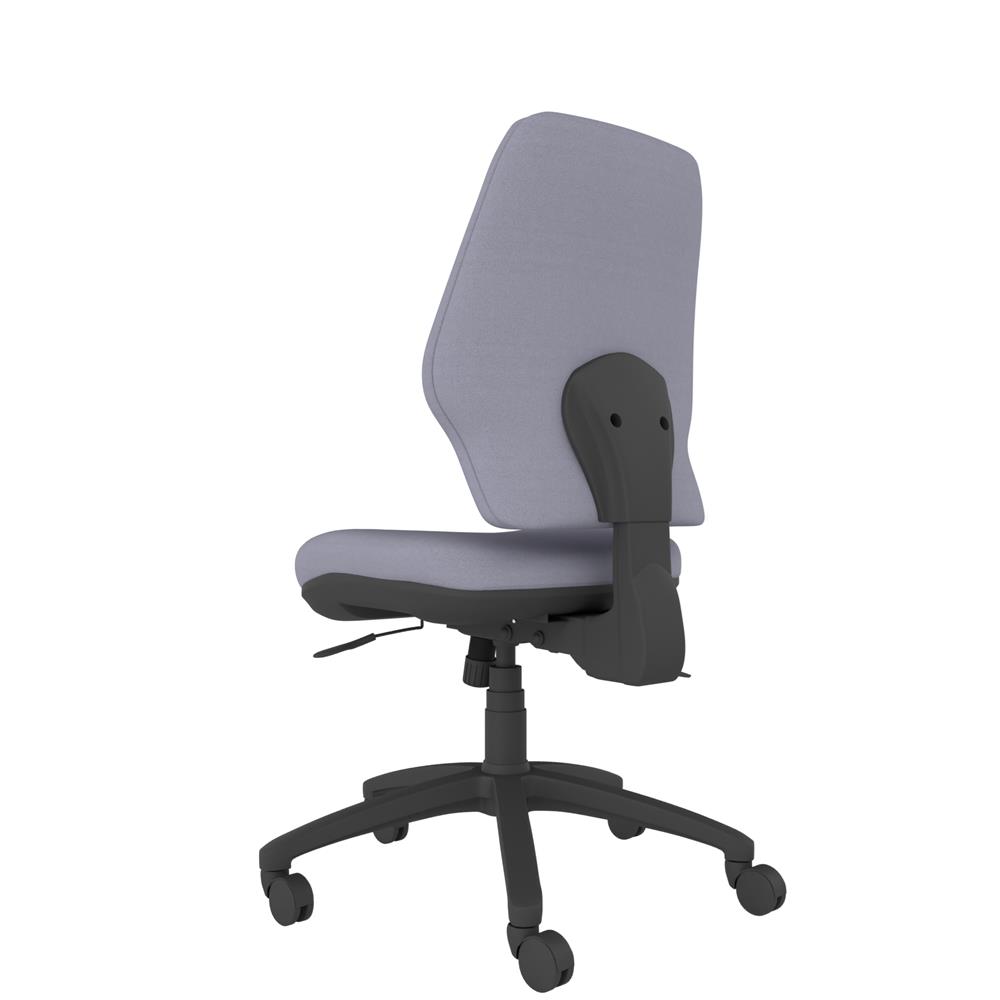Grey Chair. The Me Lite ergonomic chair with high back support offers modern styling and personalised adjustability for everyday office use. Chair with no-arms.