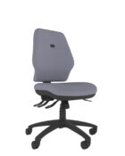 The Me Lite high back ergonomic chair offers tailored adjustability, supportive cushioning, and a clean, contemporary office aesthetic. Without arms, black levers and black castor base.