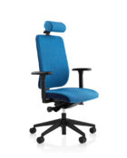 Orangebox Being chair showing inflatable lumbar support and CMHR seat cushion
