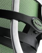 Ergohuman Elite G2 ergonomic office chair with mesh back - close up of back detail and branding