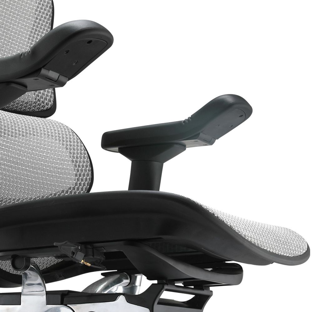 Close up of Ergohuman Elite G2 ergonomic office chair with mesh back