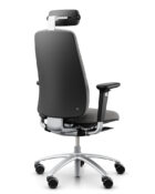 Back profile of Flokk RH Logic 220 ergonomic chair showing high back and tilt mechanism.