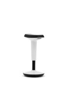 Lyft stool in white demonstrating ergonomic comfort and mobility for office environments