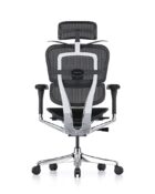 Ergohuman Elite G2 ergonomic office chair with mesh back and optional adjustable headrest and coat hanger,
