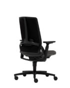 Black Senator i-Workchair task chair with adjustable lumbar and seat depth - back view.
