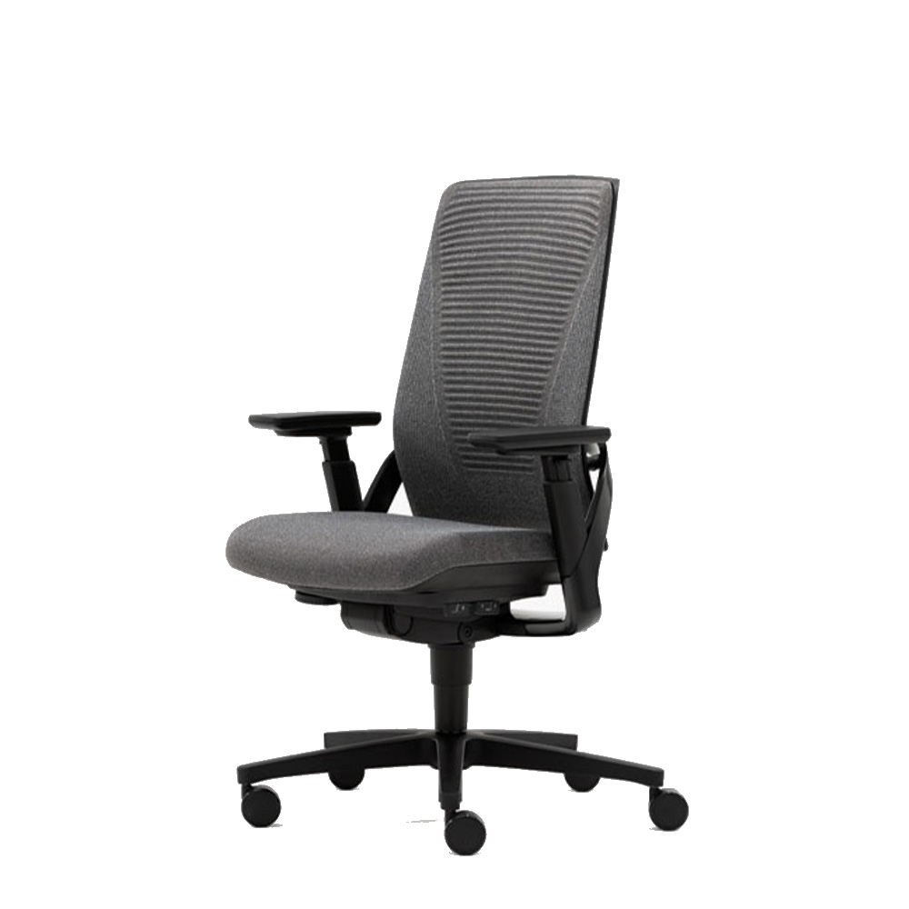 Detail of Senator i-Workchair height-adjustable armrests with multifunction pads