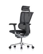Mirus Elite G2 ergonomic mesh back chair can be set in free-float recline mode for dynamic movement.