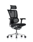 Optional headrest on Mirus Elite G2 showing height and angle adjustability.