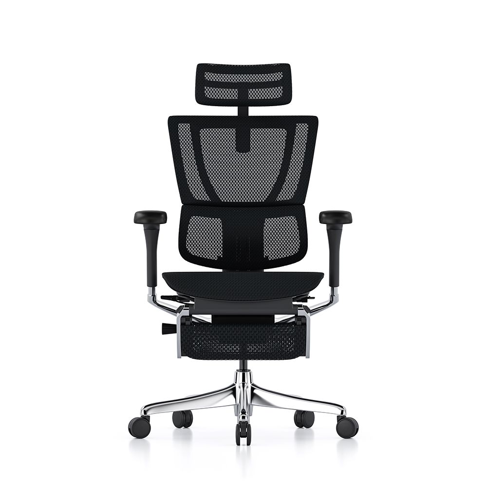 Comfortable mesh office chair with ergonomic support, suitable for long hours at desk.