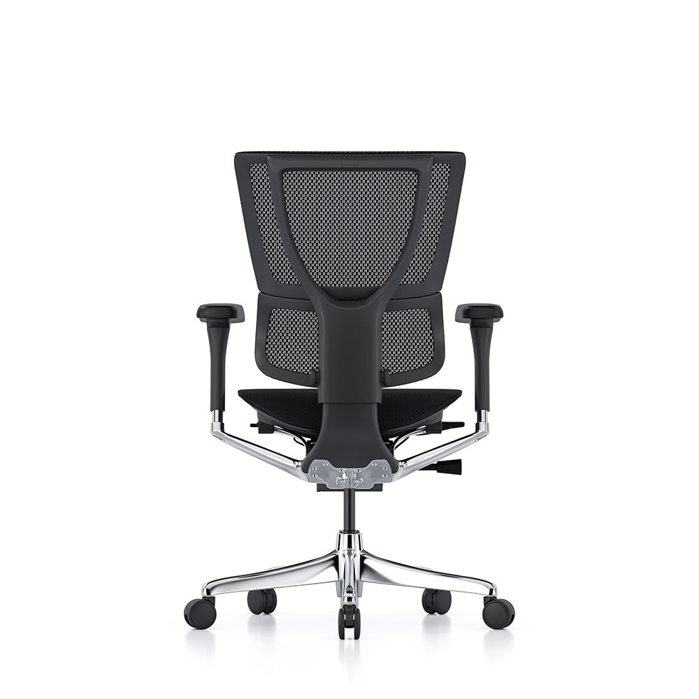 Ergonomic Mirus Elite G2 office chair with high mesh back and adjustable lumbar support & arms.
