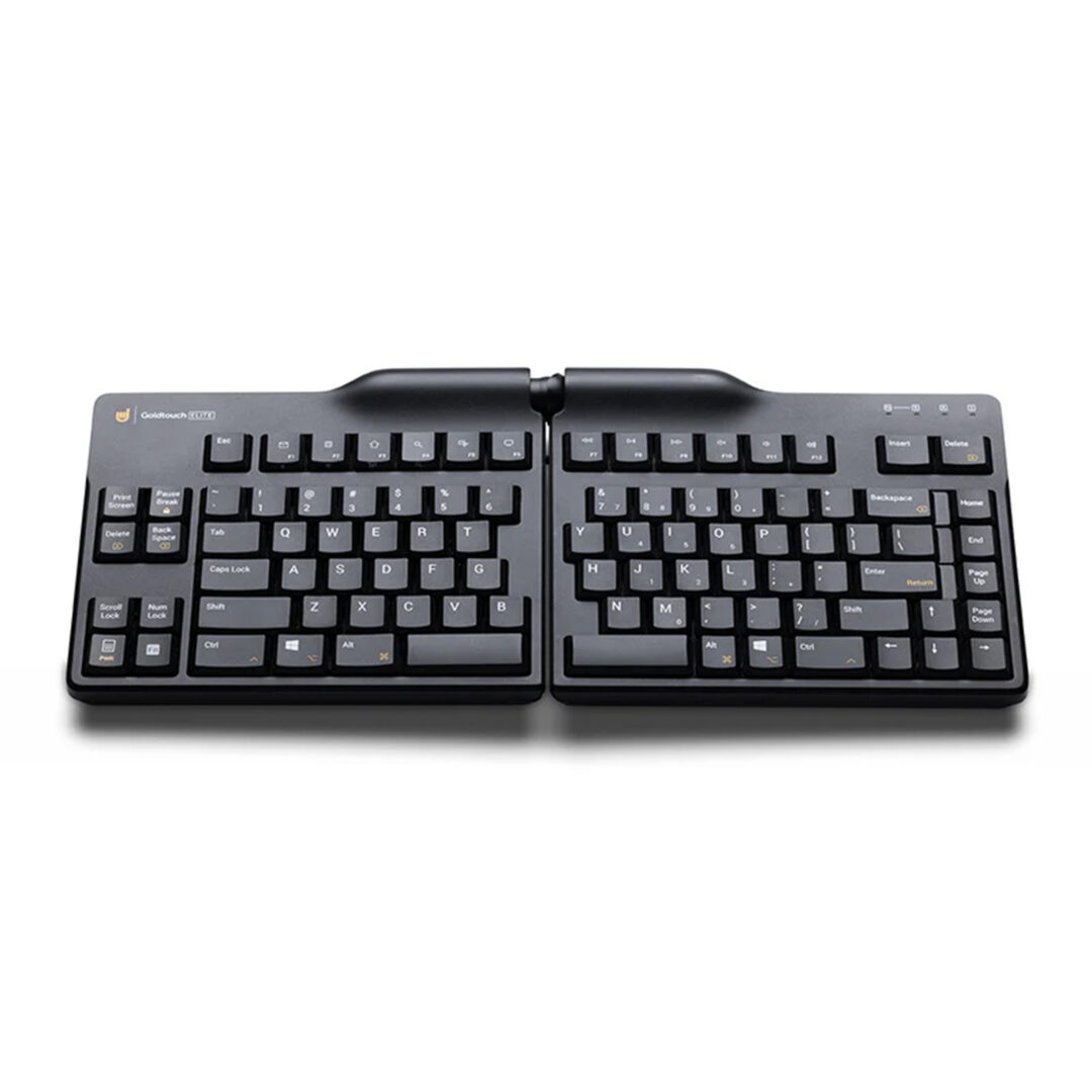 front view of goldtouch elite ergonomic keyboard
