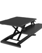L-E-VATE Pro Standing Desk will convert a standard desk into a sit-stand solution with a retrofit design.