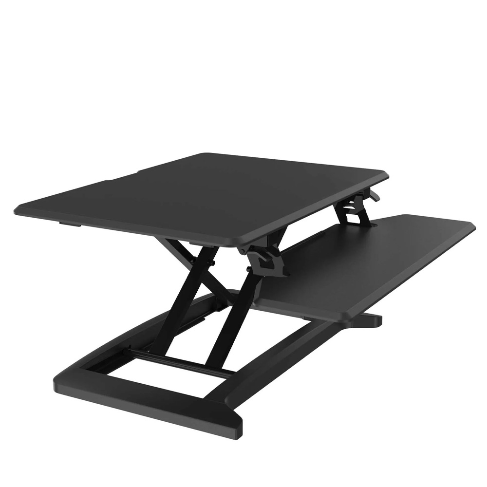 L-E-VATE Pro Standing Desk will convert a standard desk into a sit-stand solution with a retrofit design.