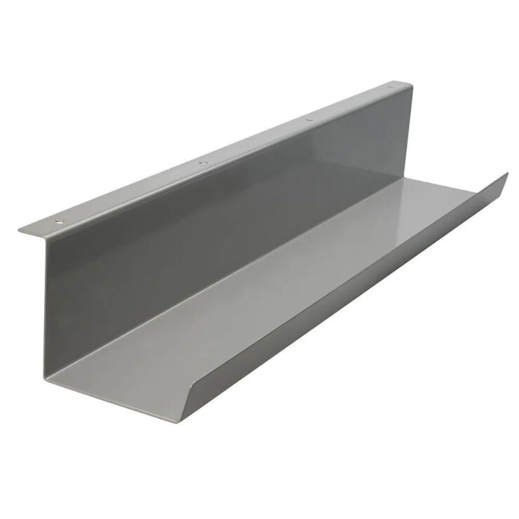 Steel cable tray for office desks to help hide wires