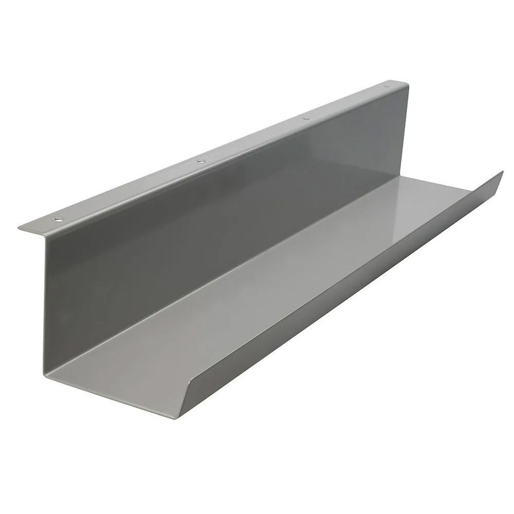 Steel cable tray for office desks to help hide wires