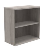 1 shelf bookcase standing at 816mm high. Finished in Alaskan Grey Oak MFC wood finish.