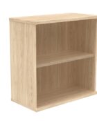 1-shelf bookcase standing at 816mm high. Finished in Canadian Oak MFC wood finish.