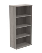Alaskan Grey Oak MFC Bookcase H1592mm. With 3 shelves.