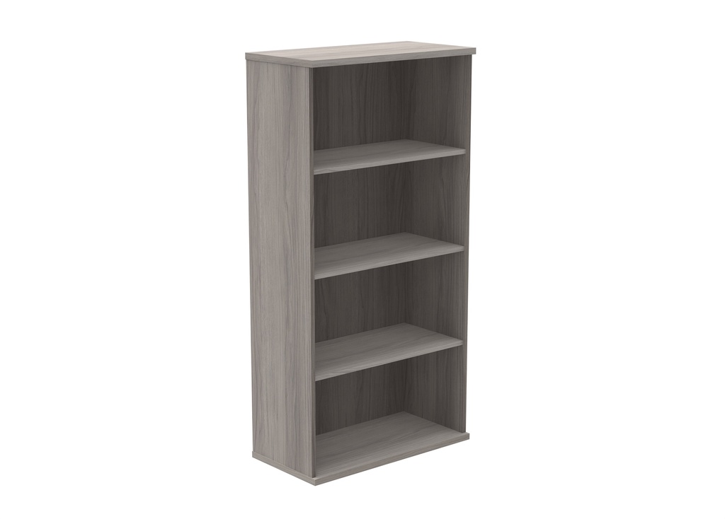 Alaskan Grey Oak MFC Bookcase H1592mm. With 3 shelves.