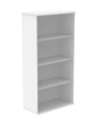 Artic White Bookcase H1592 - with 3 shelves