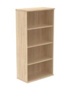 3-shelf bookcase H1592 mm. Canadian Oak MFC finish.