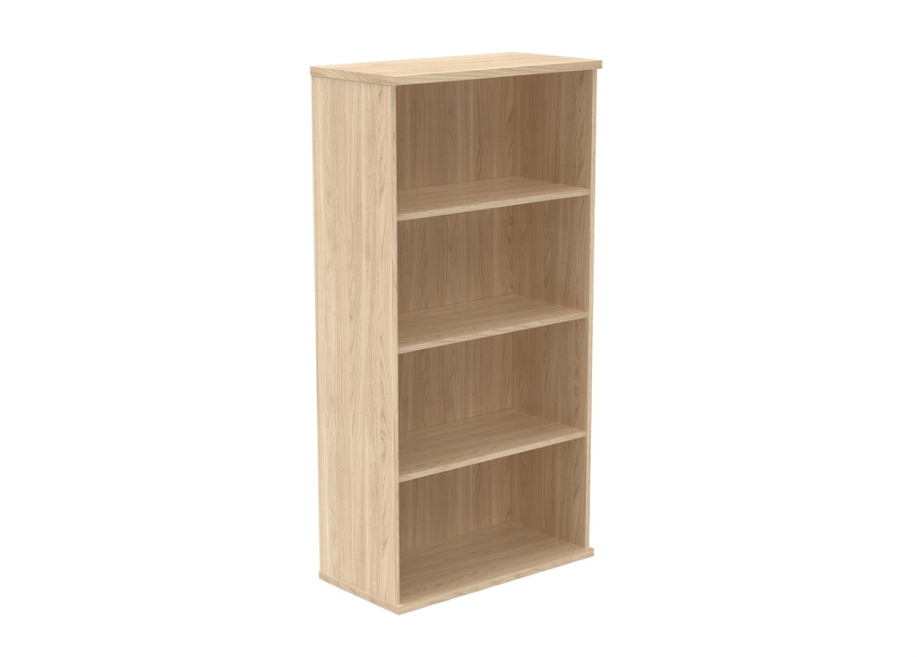 3-shelf bookcase H1592 mm. Canadian Oak MFC finish.