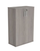 Alaskan grey oak, 2-door wooden cupboard with lock and keys