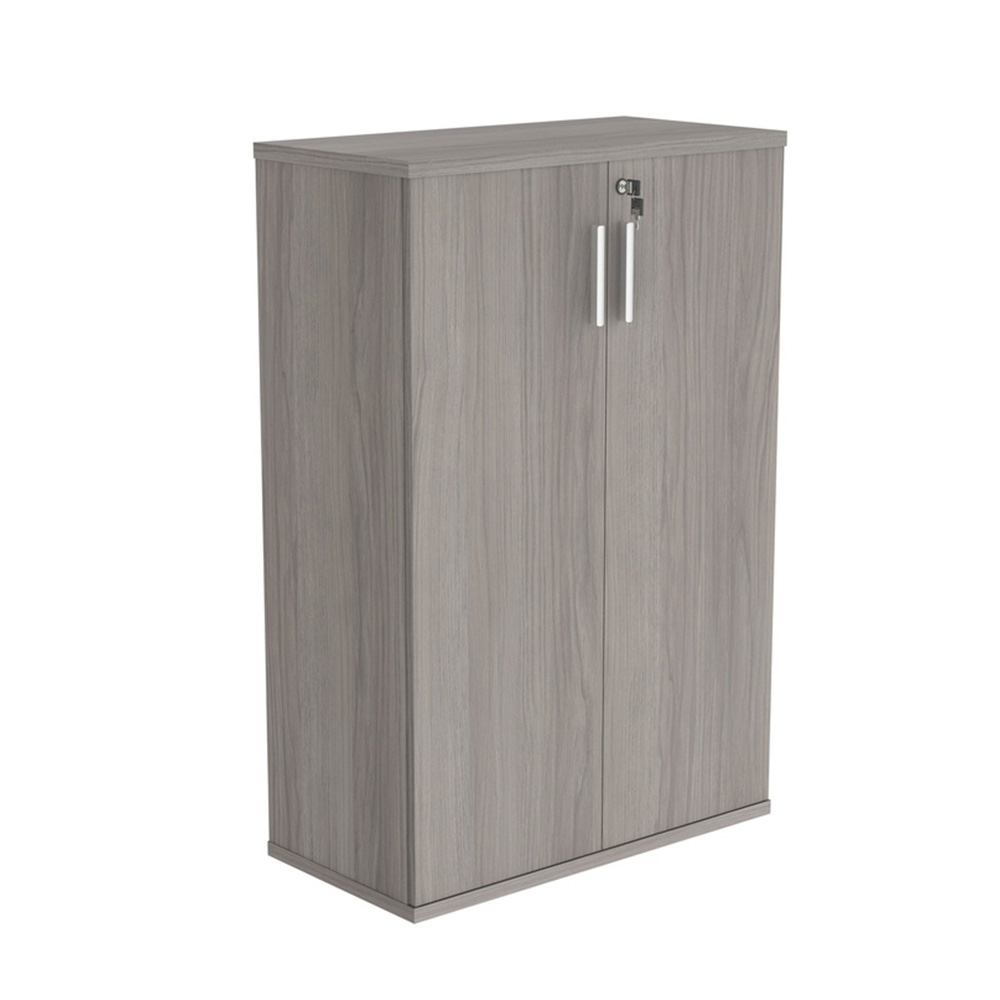 Alaskan grey oak, 2-door wooden cupboard with lock and keys