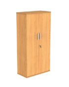 1592mm high, wider wooden wooden cupboard with lock and silver handles