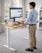 ESD01 - Single Motor Sit-stand desk in workspace setting